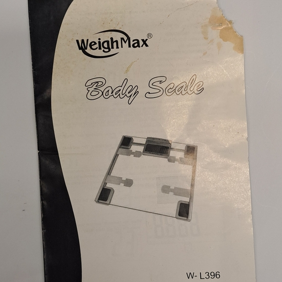 WeighMax Digital Body Fat Scale (Model W-L396) - Picture 5 of 5